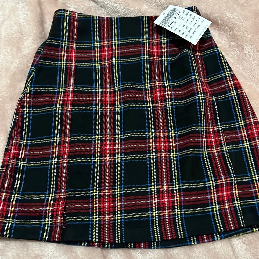 COPY - NWT Rare Brandy Melville Plaid Cara Mini Skirt